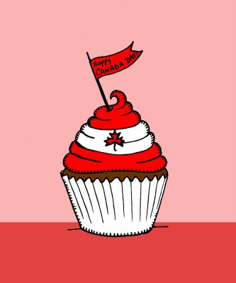 canada day cupcakes. Happy Canada Day